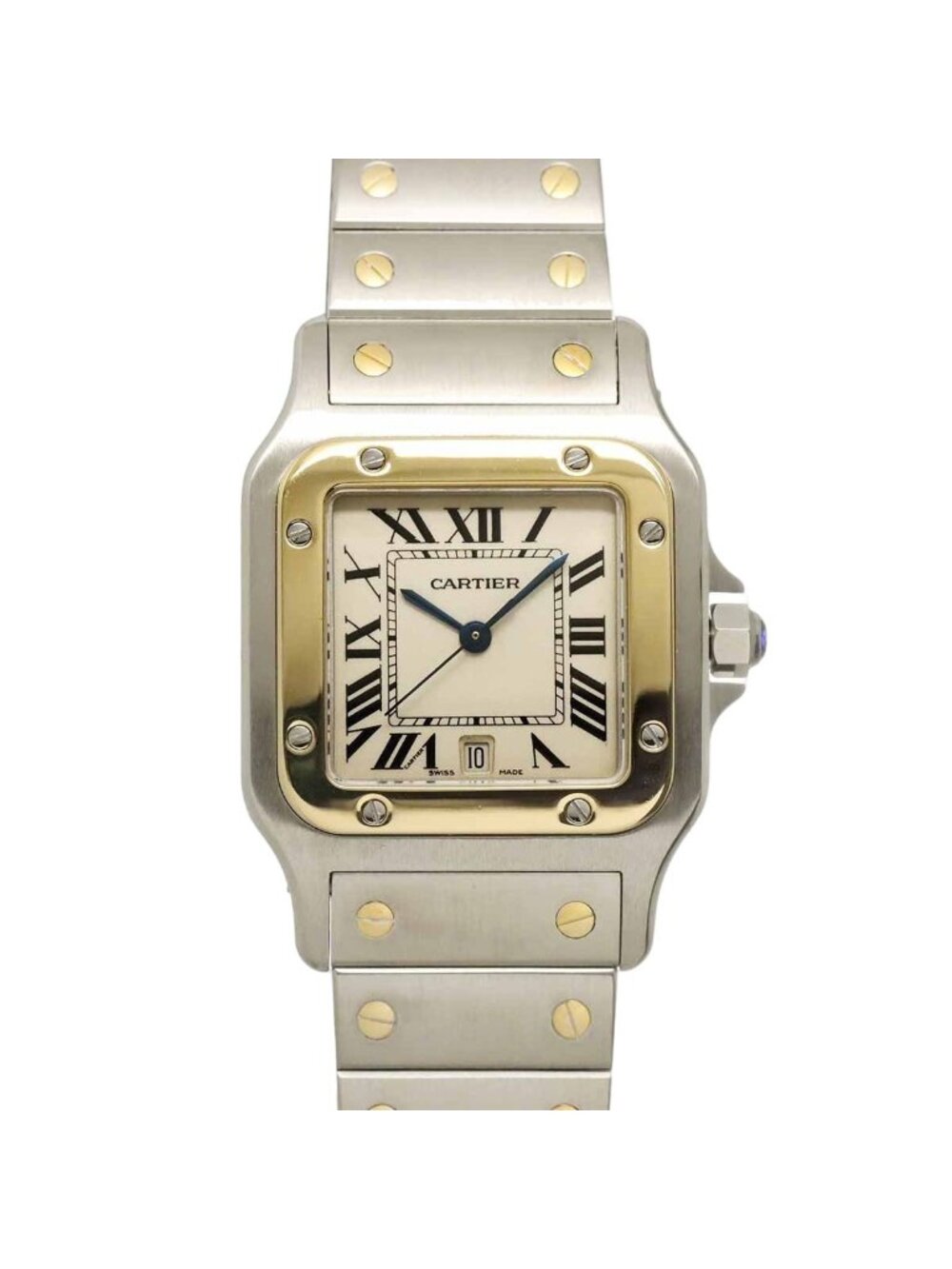 Cartier Santos Galbee LM Watch Date Yellow Gold
